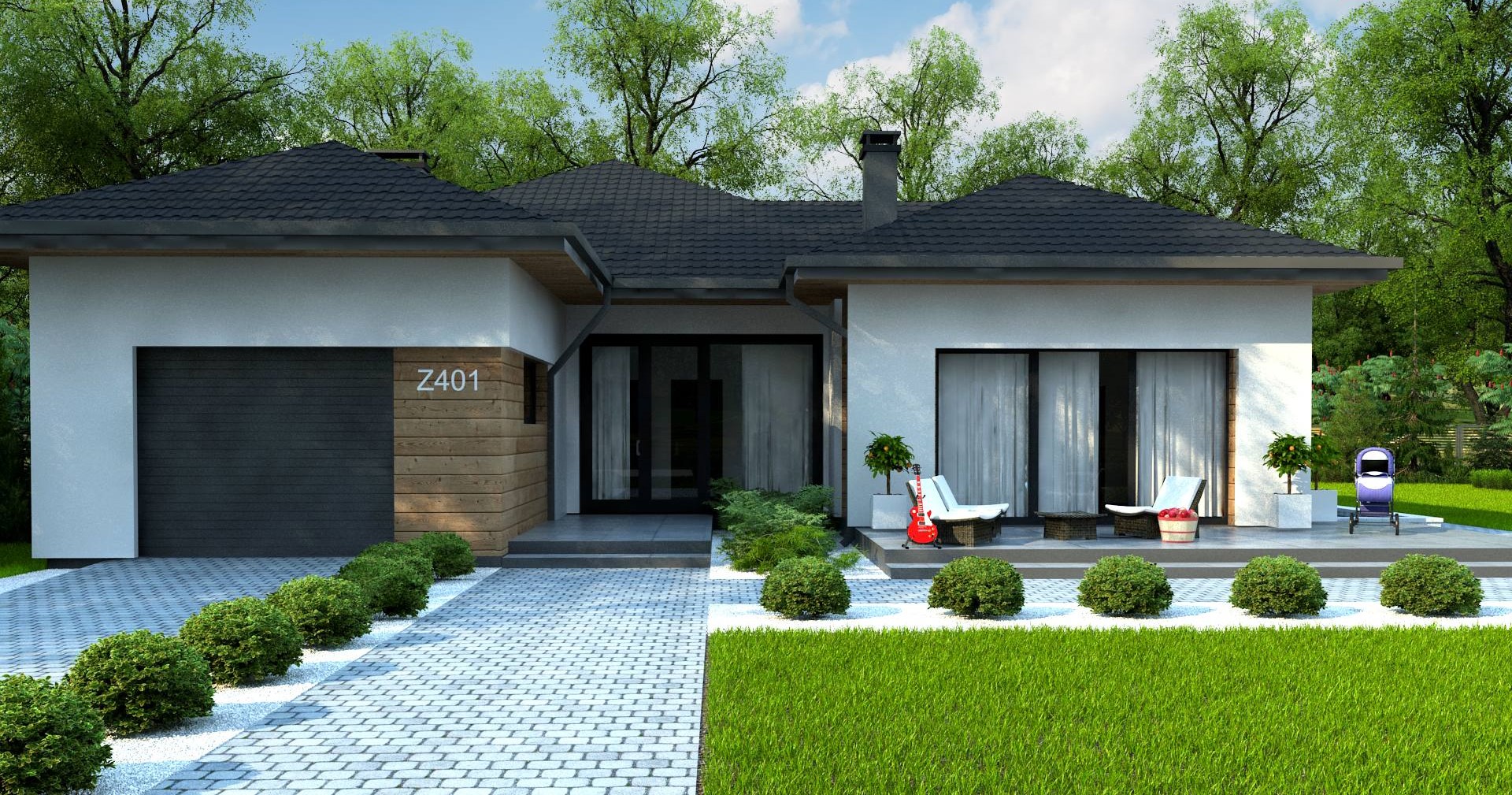DP-609 154 m² TEK KATLI ÇELİK EV - Görsel 2