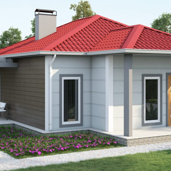 DP-601 82 m² TEK KATLI ÇELİK EV