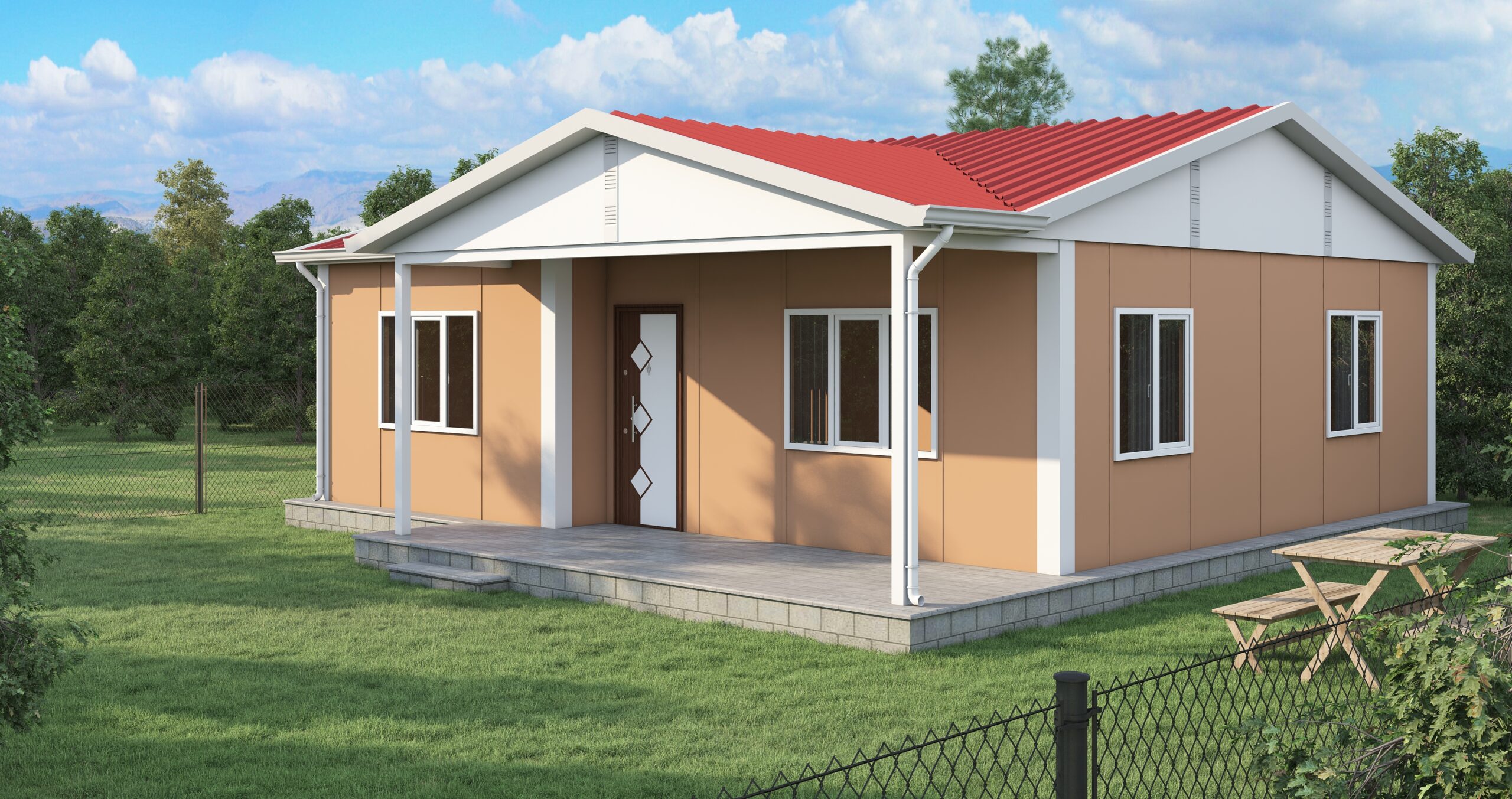 DP-110 74 m² TEK KATLI PREFABRİK EV