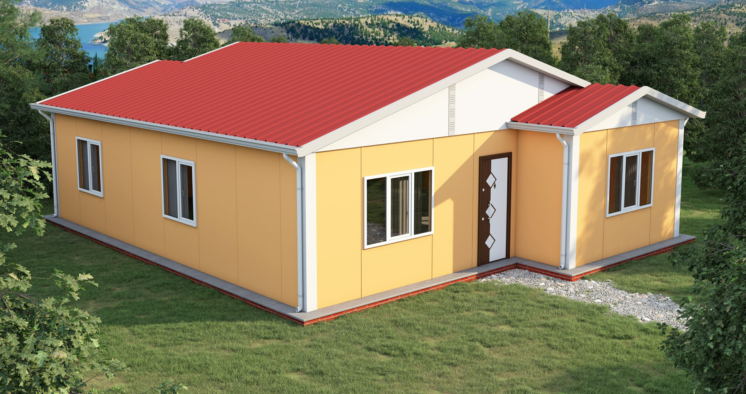 DP-119 86 m² TEK KATLI PREFABRİK EV