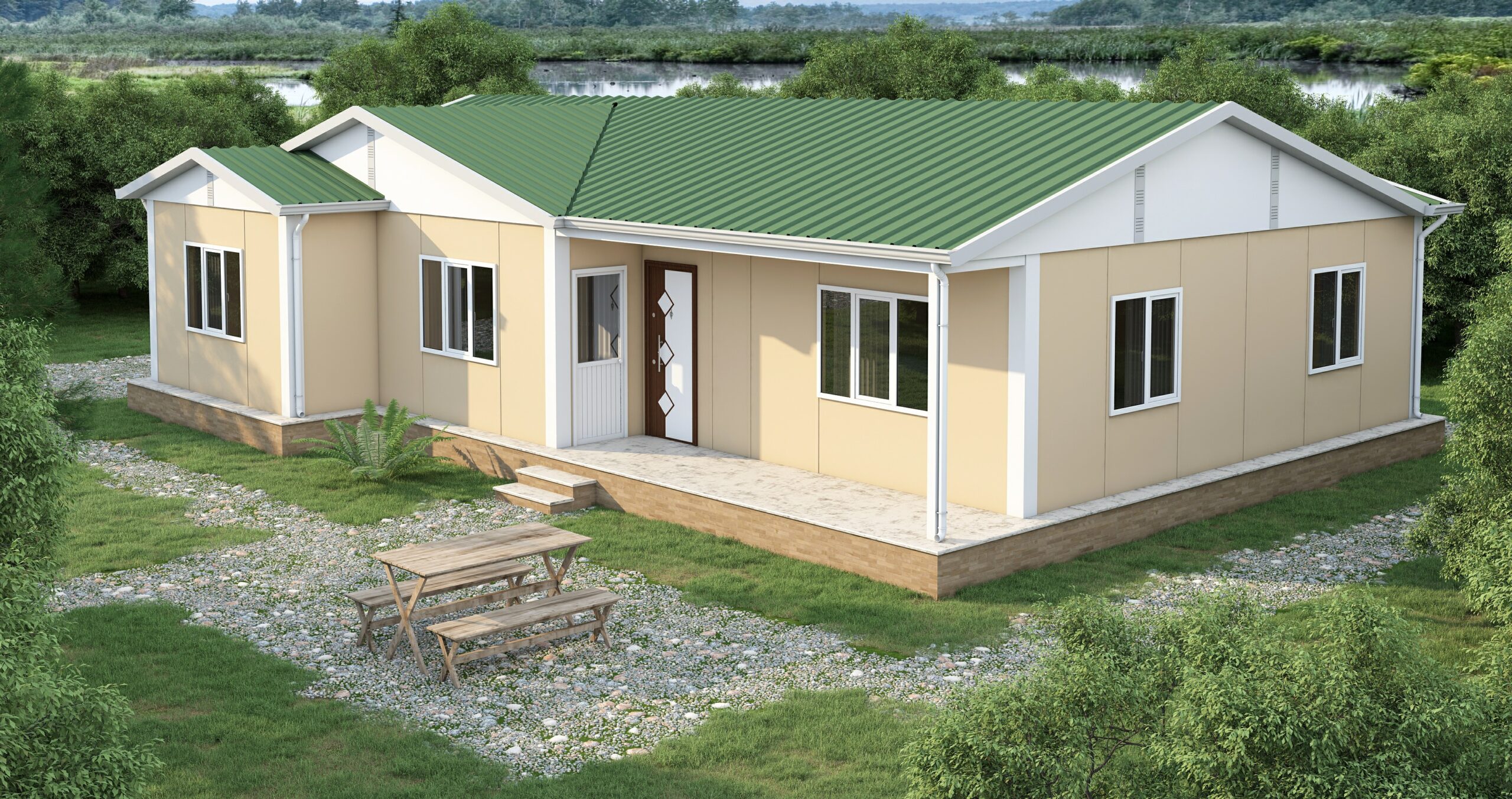 DP-131 120 m² TEK KATLI PREFABRİK EV